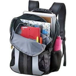 Mochila ferrari style 21 preta com cinza costas - Foroni - 2 Mochila ferrari style 21 preta com cinza costas - Foroni - 2