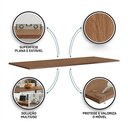 Ver imagem 2 de Tampo para Balcão Gabinete de Cozinha Flat 160cm Mdp Savana - Desk Design