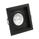 Ver imagem 1 de Kit 10x Spot Embutir Recuado Gu10 C/ Lâmpada Eco 6w Stella Cor:preto - Branco Quente