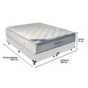 Ver imagem 2 de Cama Box King e Colchão Freedom Ortobom D33 Cor:branco