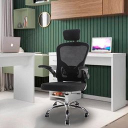 Kit 3 Cadeiras Escritório Diretor Giratória Vita Preto - 2 Kit 3 Cadeiras Escritório Diretor Giratória Vita Preto - 2