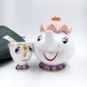 Jogo de Chá/Café A Bela e a Fera de Porcelana 6 Peças - 6