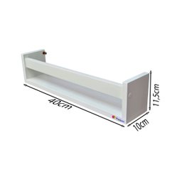 Prateleira Banheiro Cosméticos MDF Branco - 4 Peças - 5