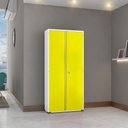 Ver imagem 7 de Armário Aço Escritório Fechadura 3 Prateleiras Ea303 Amarelo