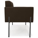 Ver mais imagens de Poltrona para Sala Pé Metal Preto Kit 2 Ana Suede Marrom - Ibiza