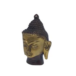 Cabeça de Buda de Bronze 10 Cm - 2