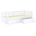 Ver imagem 6 de Cama Solteiro Dreams com 02 Gavetas Madeira Maciça Branco Megamobilia
