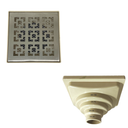 Ver imagem 2 de Ralo Inox 304 Modelo 15x15 Dubai com Tela e Coletor Bege Saída Adapt de 40mm até 100mm