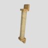 Arranhador Parede Gato Corda Sisal Madeira Maciça Pinus - 2