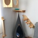 Ver imagem 3 de Arranhador Parede Gato Corda Sisal Madeira Maciça Pinus