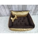 Ver imagem 7 de Cama G Dourada e Marrom Pet Colchão para Cachorro G Caminha Caes e Gatos Personalizada com Nomes