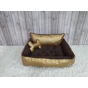 Ver mais imagens de Cama G Dourada e Marrom Pet Colchão para Cachorro G Caminha Caes e Gatos Personalizada com Nomes