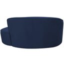 Ver imagem 4 de Sofá Curvo 02 Lugares 150cm Eron Braço Direito Veludo Azul Marinho - Nexta Casa