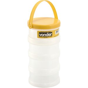 Estojo plástico multiuso com 4 partes vd4003 - Vonder
