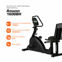 Ver imagem 4 de Bicicleta Horizontal Profissional Athletic 1600BH Suporta 150kg 8 Níveis Disco de Inércia 7kg