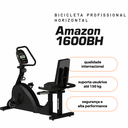 Ver imagem 3 de Bicicleta Horizontal Profissional Athletic 1600BH Suporta 150kg 8 Níveis Disco de Inércia 7kg