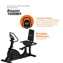 Ver imagem 6 de Bicicleta Horizontal Profissional Athletic 1600BH Suporta 150kg 8 Níveis Disco de Inércia 7kg