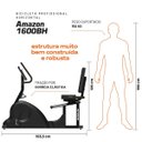 Ver imagem 5 de Bicicleta Horizontal Profissional Athletic 1600BH Suporta 150kg 8 Níveis Disco de Inércia 7kg