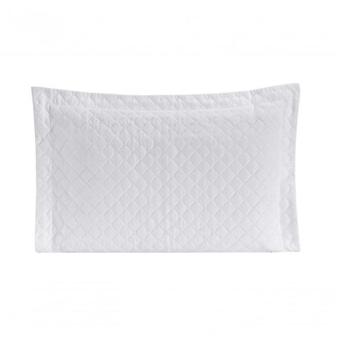 Porta Travesseiro com Debrum Requinte Liso 01 Peça - Branco