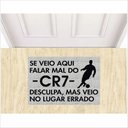 Ver imagem 1 de TAPETE SE VEIO FALAR MAL DO CR7, MEDIDA PORTA, PARA SALA QUARTO COZINHA.