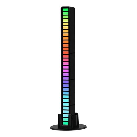 Barra de Luz RGB Som Automotivo e Quarto Gamer com Sensor