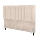 Ver imagem 1 de Cabeceira Estofada Cama King 195 Cm Carolina Suede e Frame:bege