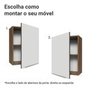 Ver imagem 4 de Armário Aéreo 50cm 1 Porta Rustic/branco Veludo Lux Madesa