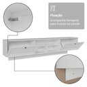Ver mais imagens de Rack Suspenso para Tv até 80 Polegadas 218 Cm 2 Portas Branco Vik Madesa