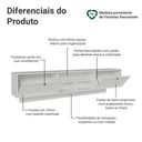 Ver imagem 4 de Rack Suspenso para Tv até 80 Polegadas 218 Cm 2 Portas Branco Vik Madesa