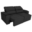 Ver imagem 6 de Sofá 3 Lugares Luxo Recepção Escritorio Sala Vicenza 175cm Suede