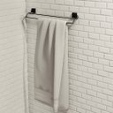 Ver imagem 1 de Porta Toalha Duplo - Linha Premium Decotec Preto