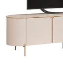 Ver imagem 6 de Rack Bancada de Tv 75 Pol 241cm Ariane D04 Off White/dourado - Mpozenato