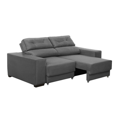Sofá Retratil e Reclinavel 3 Lugares Roma Suede