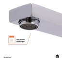 Ver imagem 5 de Torneira para Banheiro Misturador Monocomando Purangi Alta Pingoo.casa - Prata