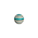 Ver imagem 1 de Esfera de Cerâmica Decorativa M para Centro de Mesa Azul e Palha Marrakesh
