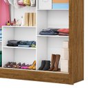 Ver mais imagens de Guarda-roupa Fortaleza sem Gavetas com Espelho Carioca Móveis