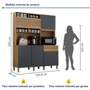 Ver imagem 7 de Armário de Cozinha 5 Portas 1 Gaveta Canastra Valdemóveis
