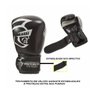 Luva de Boxe/Muay Thai Pretorian Elite - Preto / Prata - 5