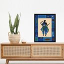 Ver imagem 1 de Quadro Orixá Ogum - Arte Candomblé 24x18cm:madeira Branca