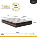 Ver imagem 4 de Cama Box + Cabeceira Painel e Colchão de Molas Ensacadas Anjos Classic Queen 158cm
