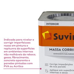 Balde de Massa Acrilico Ip33 Branca 25kg - Suvinil - 4