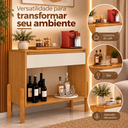 Ver imagem 4 de Aparador Líbano para Sala de Estar Cantinho do Café 1 Gaveta MDF Nature/Off White