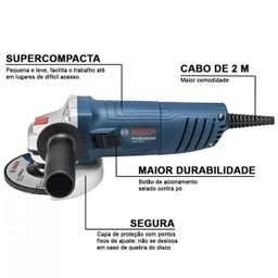 Esmerilhadeira Angular 4.1/2" 850W Bosch GWS850 - 220V - 3
