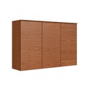 Ver imagem 1 de Armário Aéreo Cozinha Auris 120 Cm 3 Portas 100% Mdf Canela - Genialflex