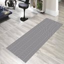 Ver imagem 3 de Jogo Tapetes Passadeira Cozinha 3 Pç Antiderrapante Egípcio - Preto