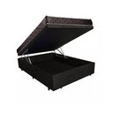 Ver imagem 3 de Cama Box Baú Casal Colchão Aylla Espuma D33 Acolchões + Box Suede 55x138x188 Cor:Preto