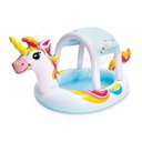Ver imagem 1 de Piscina Infantil Spray Unicórnio Cobertura Removível 130L - Intex