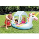 Ver imagem 2 de Piscina Infantil Spray Unicórnio Cobertura Removível 130L - Intex