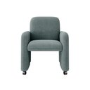 Ver imagem 3 de Poltrona Roma Decorativa Bouclê para Sala Matrix Cor:bouclê Azul