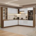 Ver imagem 1 de Armário de Cozinha Completa 549cm Rustic/branco Glamy Madesa 01 Rustic/branco